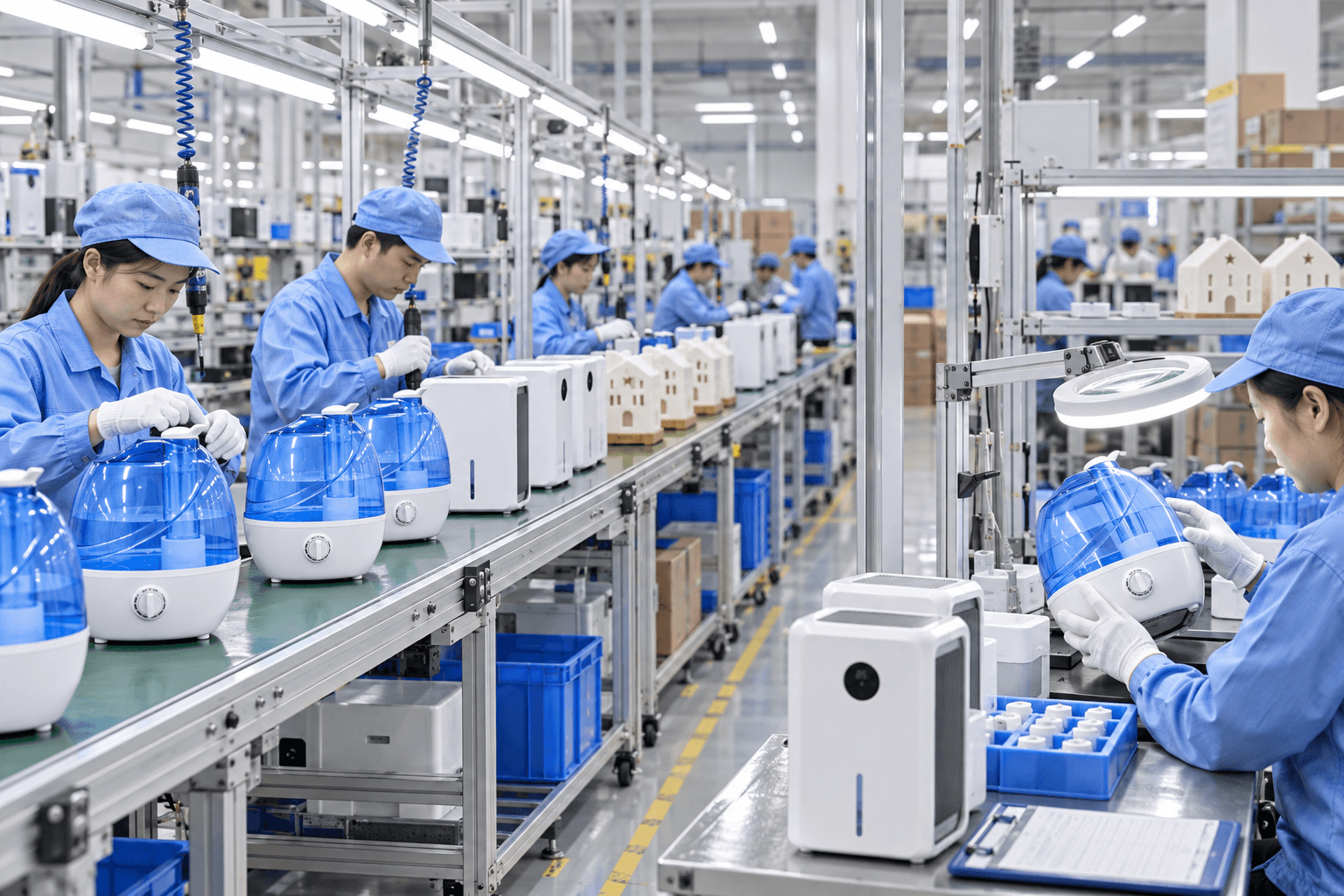 Indoor air appliance production and quality inspection