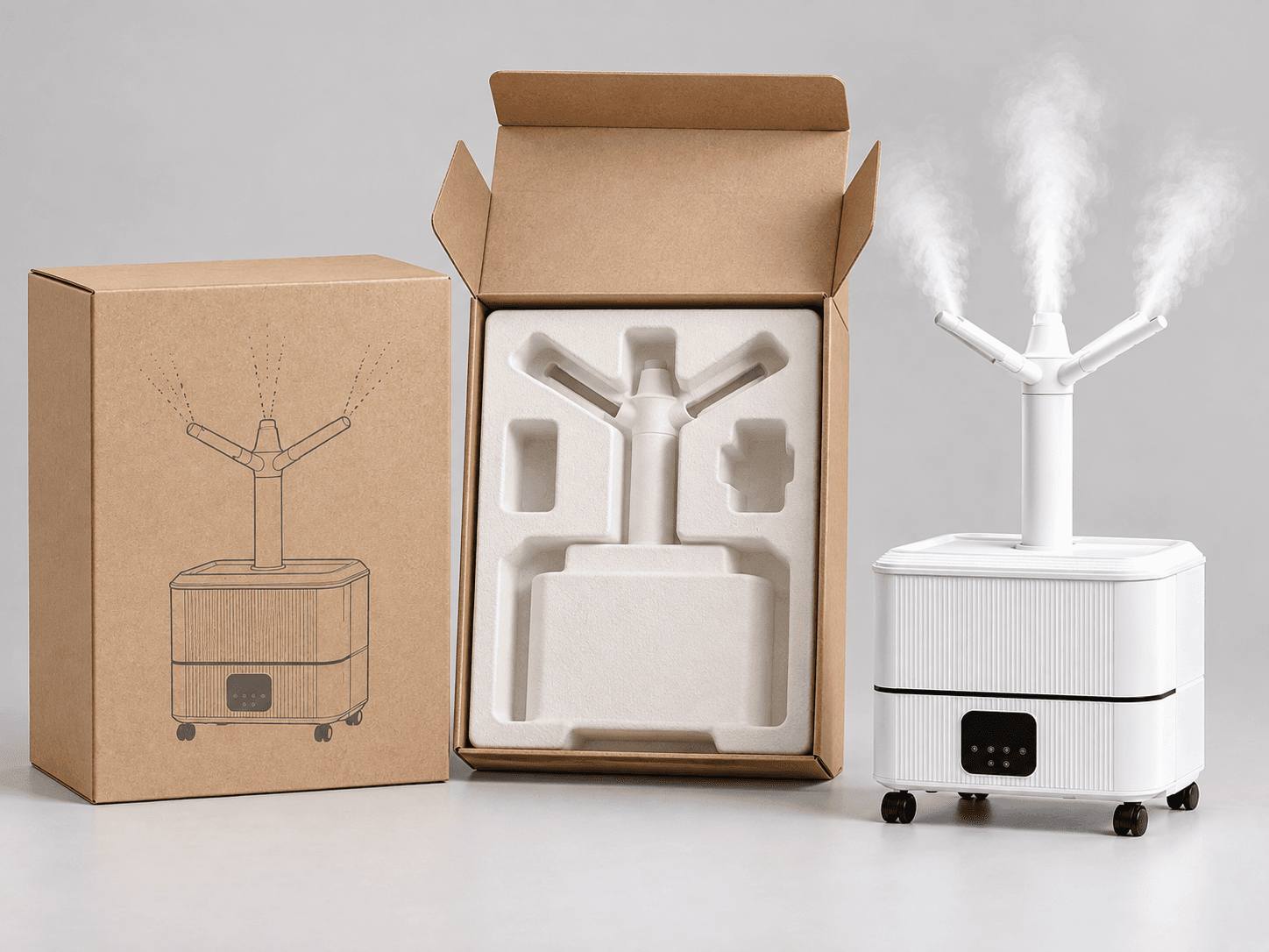 Export packaging and protective insert for aroma diffuser
